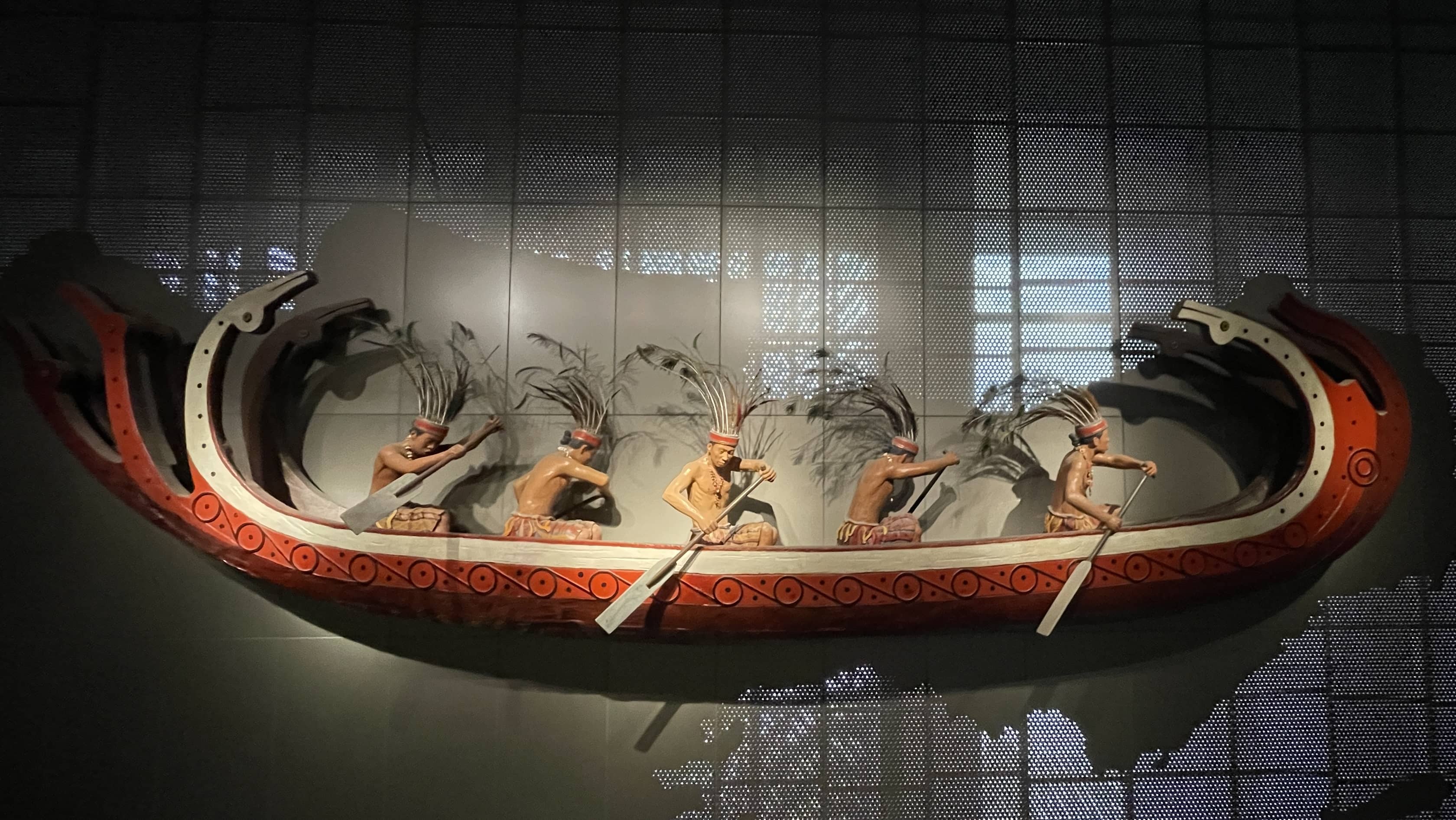 云南省博物馆划船模型